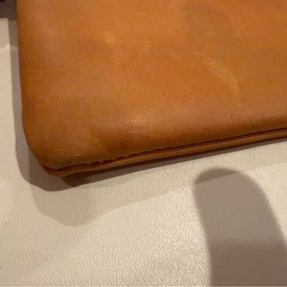 ABLE Cognac Leather Wristlet - Picture 5 of 6